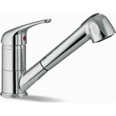 Pyramis 095201001 Essential Festivo Μπαταρία Κουζίνας Πάγκου με Ντουζ και Σπιράλ Chrome